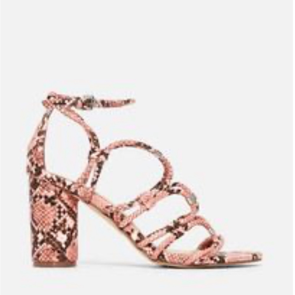 Scrappy healed coral snake skin heel